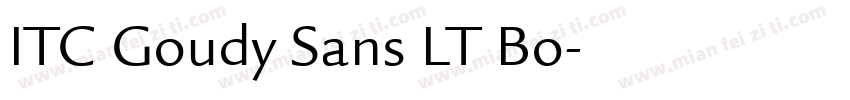 ITC Goudy Sans LT Bo字体转换